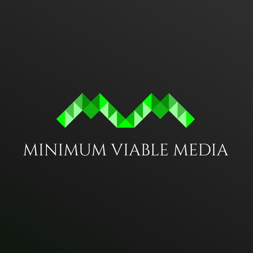 Sleek, professional and fun design for Minimum Viable Media. 