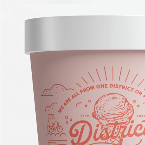 Packaging for District Ice Cream