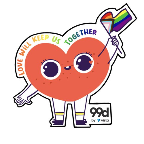 Sticker for pride