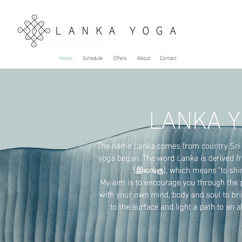 SIMPLE LOGO FOR LANKA YOGA