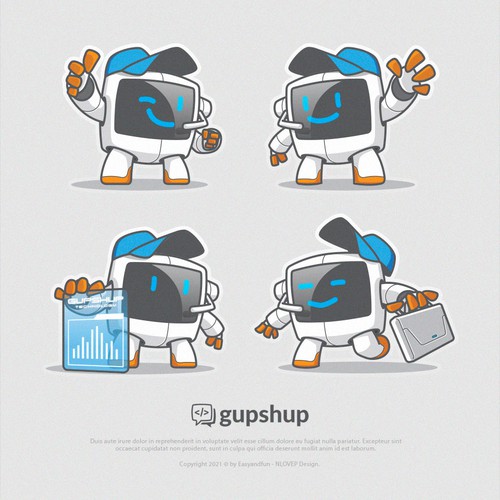 Mascot Concept 4 Gupshup