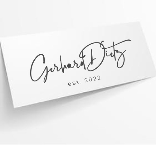 Logo design on Gerhard Dietz 