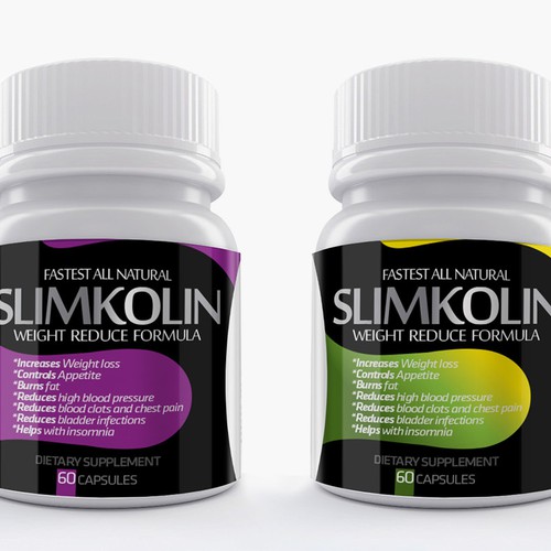 Energetic, simple yet impacting label required for Weight reduction capsules.