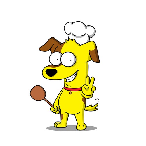 Chef Dog Mascot