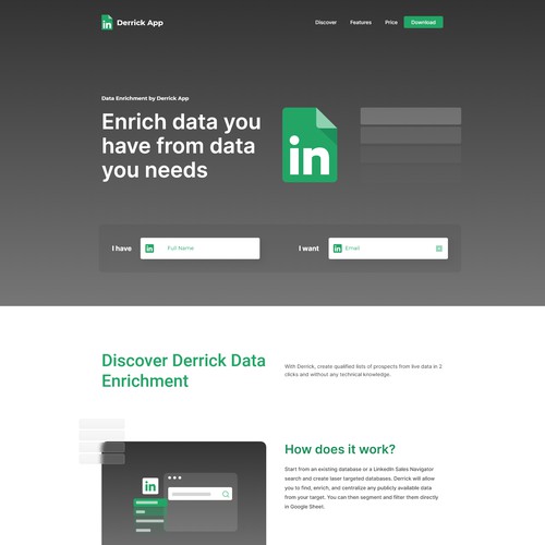 UI Design Website Derrick App