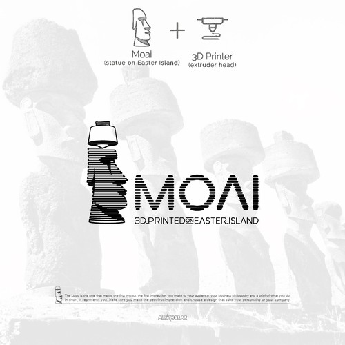 Moai 🗿 3D_printed_on_Easter_Island