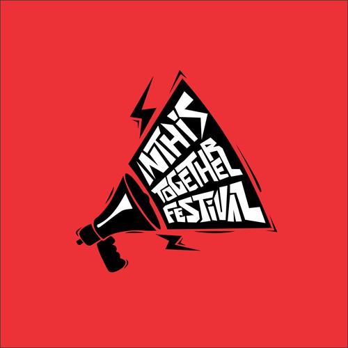 bold logo concept for in this together festival