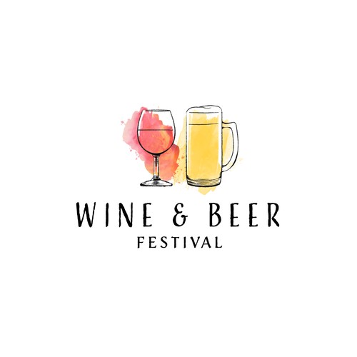 Logo for a wine & beer festival