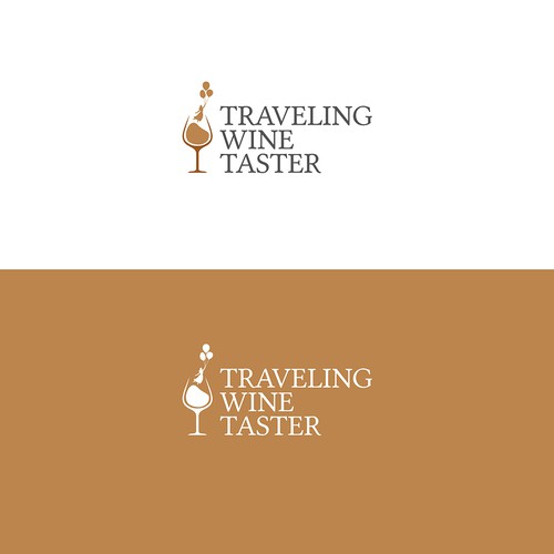 Logo Design for Traveling Wine Taster