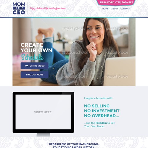 Landing Page Design - Attractive to Women