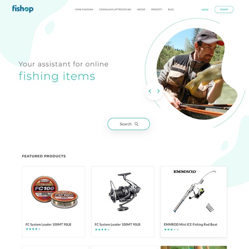 Fishop Website Design
