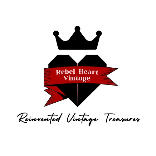 Logo Concept for Rebel Heart Vintage