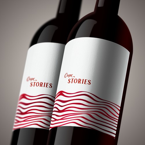 Label design fo company Grape Stories