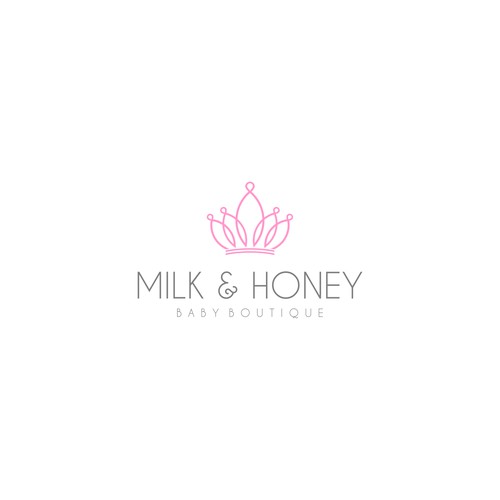 Create a logo that is modern, sleek yet playful for a luxury babyboutique. 