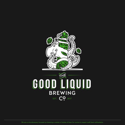 Illustrative logo for brewing company