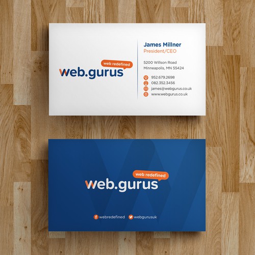 Create a business card design for digital marketing company