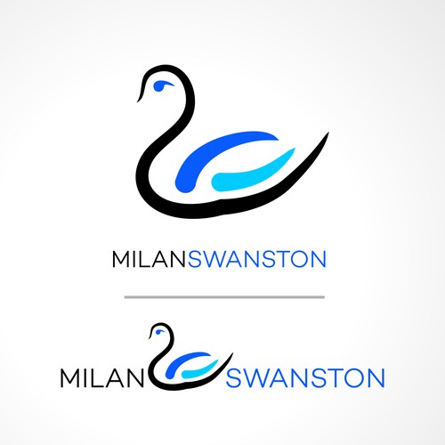 Create an urban swan signature logo for an Downtown Toronto Realtor