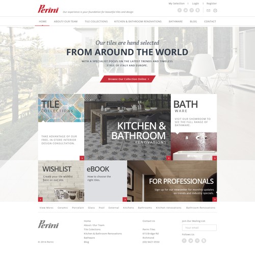 Design a new website for Perini