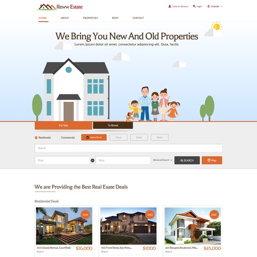 Design for Properties Website