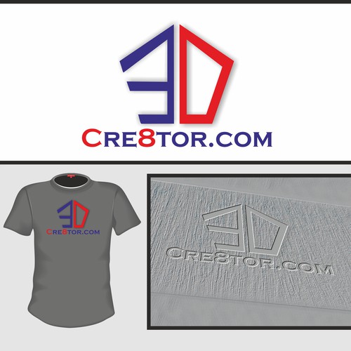 "3D" In Shape of 3D Printer 