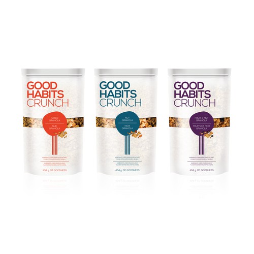 Design a stand out bag for Good Habits Crunch Granola