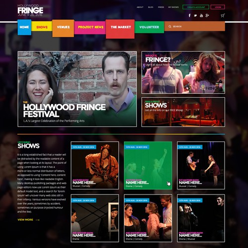 Funky & Bright Website Design