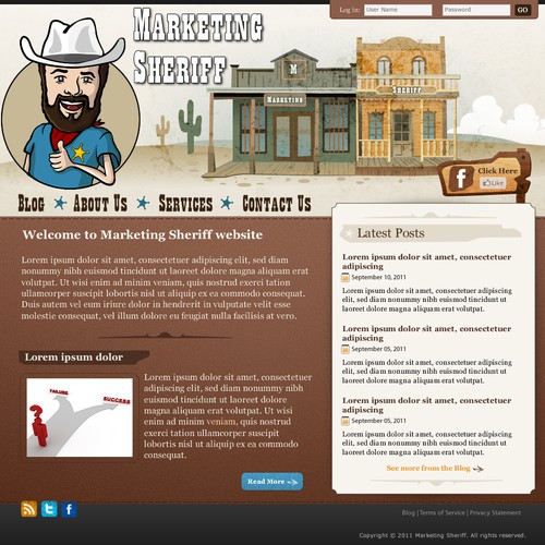 website design for Marketing Sheriff