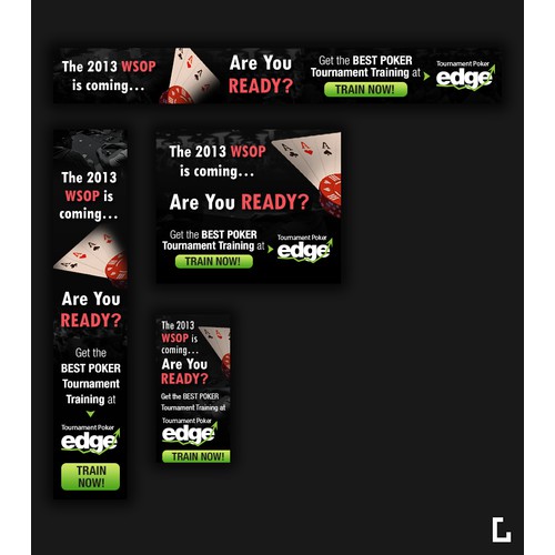 Banner Ad Design for Tournament Poker Edge