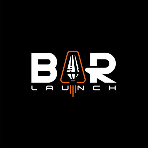 Space inspired cocktail shaker logo