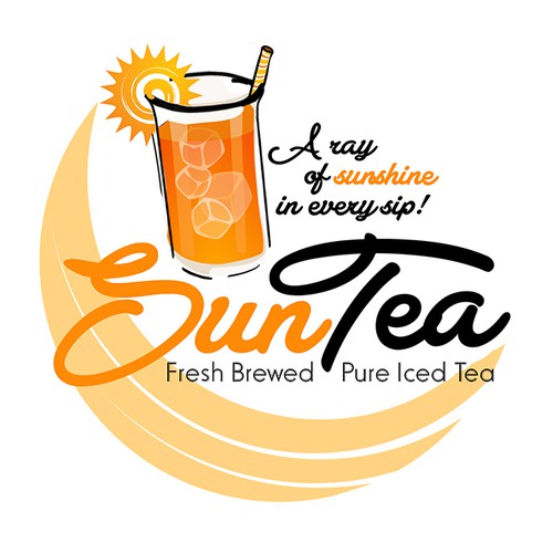 Retro Ice Tea Logo Idea