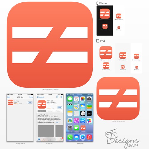 Design an app icon for our iOS App "identiti"
