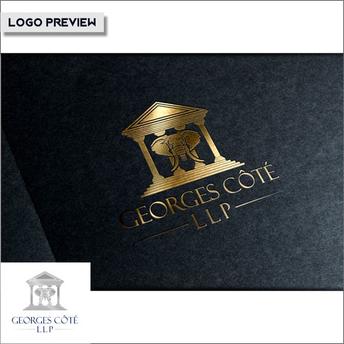 a classic style logo design for Georges Cote 