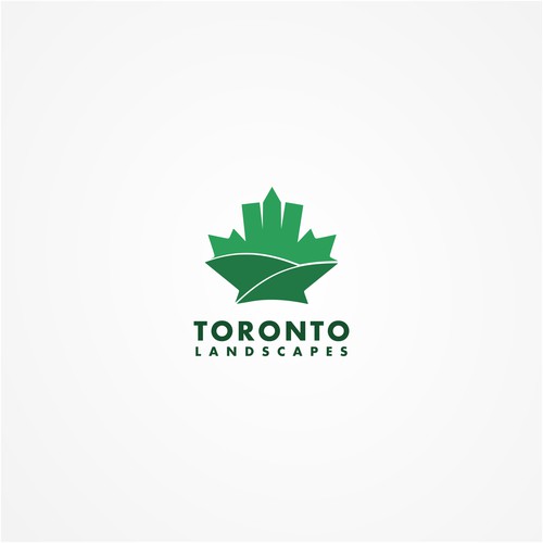 Maple leaf + Toroto skyline