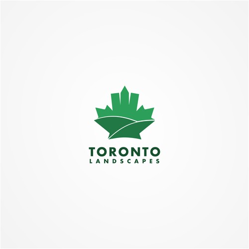 Maple leaf + Toroto skyline