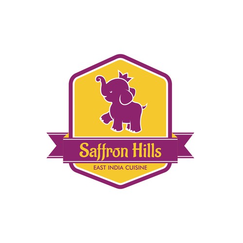 Create a mass market appealing logo for Saffron Hills