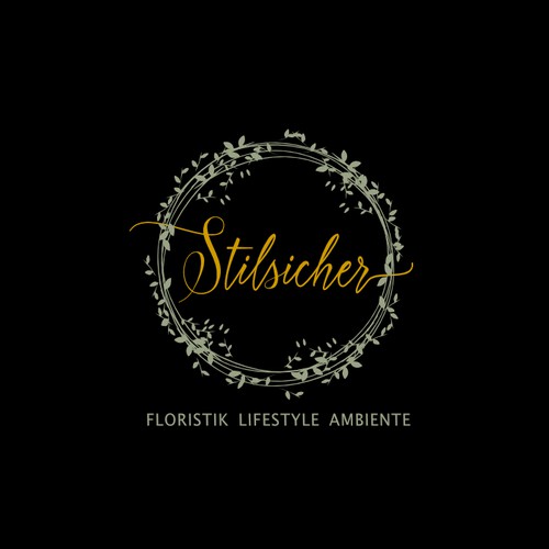 Elegant floral logo