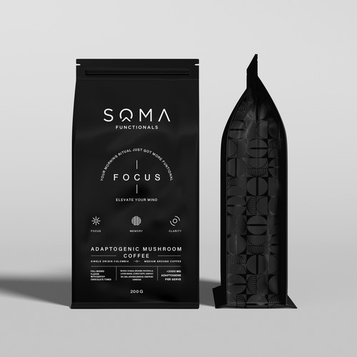 Packaging design for Adaptogenıc Mushroom Coffee