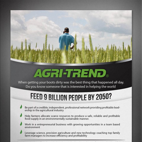 Catchy Requitment Add for Agricultural Professionals