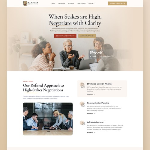 Quiet Luxury Landing Page