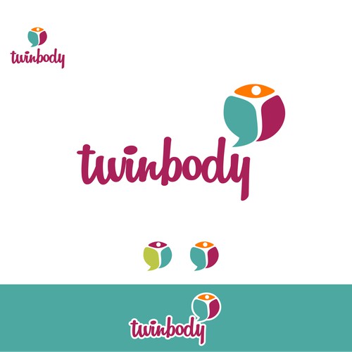 Twinbody logo. Online diet platform letting users target, track and share their diet journey.