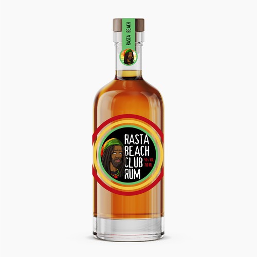 Reggae style rum Label