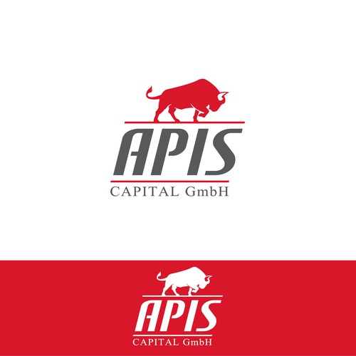 Bold & strong logo for Apis Capital GmbH