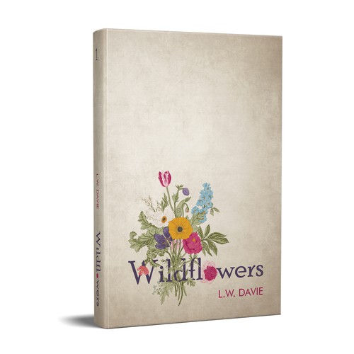 Unique book cover for "Wildflowers" - Romantic, Historical, Fantasy, Drama