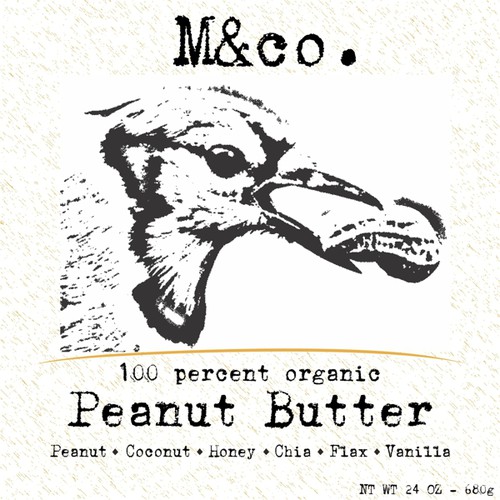 create a product label for the strongest jar of Peanut Butter in America