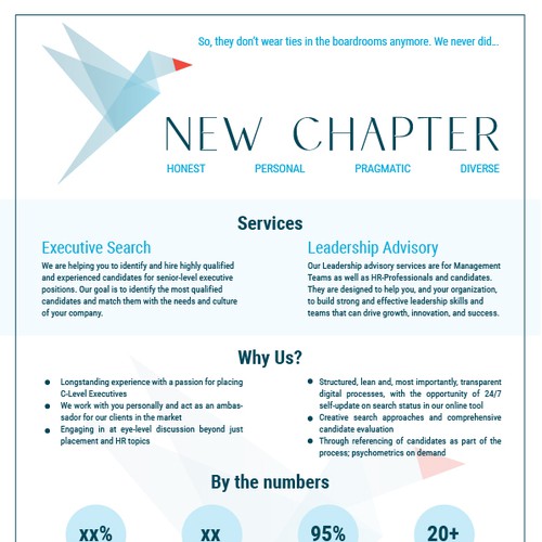 New chapter One Pager presentation