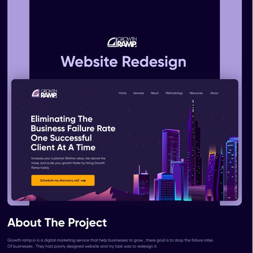 Growthramp website redesign