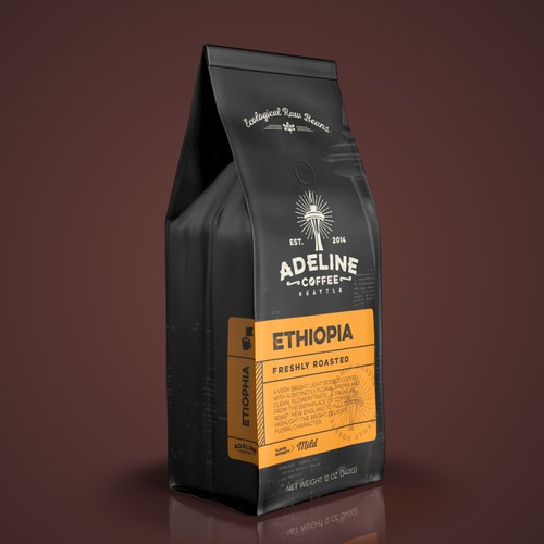 Packaging for Adeline Coffee