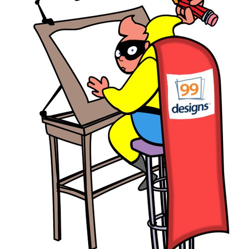 99designs needs a new t-shirt design, with SUPER HUMAN POWERS !!