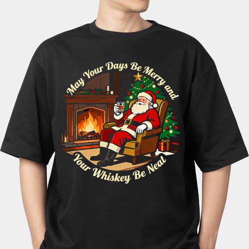 T-shirt design for Whiskey brand
