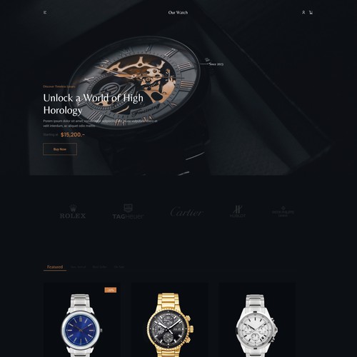 Luxury Watch E-commerce Website